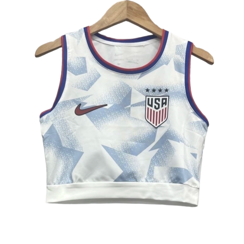 01b9b251a59e7d06a27b4f36269d95e9-1-1111-2-4 USA Soccer jersey Home Women's Vest 2025 - Image 1