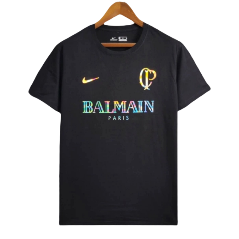 061b0a7460 Corinthians BALMAIN 24-25 Casual Reflective Kit Black Shirt Football Jersey - Image 1