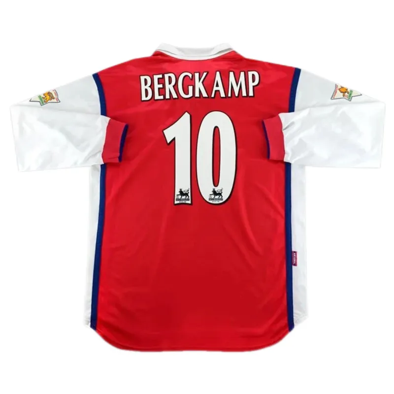 18c1111171 98-99 Arsenal Bergkamp #10 Retro Jersey Long Sleeve - Image 1