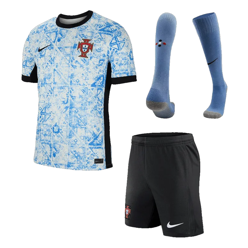 1c4833ffef 2024 Portugal Away Whole Kit(Jersey+Shorts+Socks) Euro - Image 1