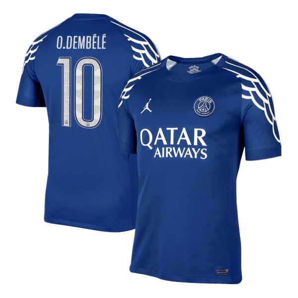 O.DEMBéLé #10 PSG Soccer Jersey Fourth Away Custom Shirt 2024-25 - UCL