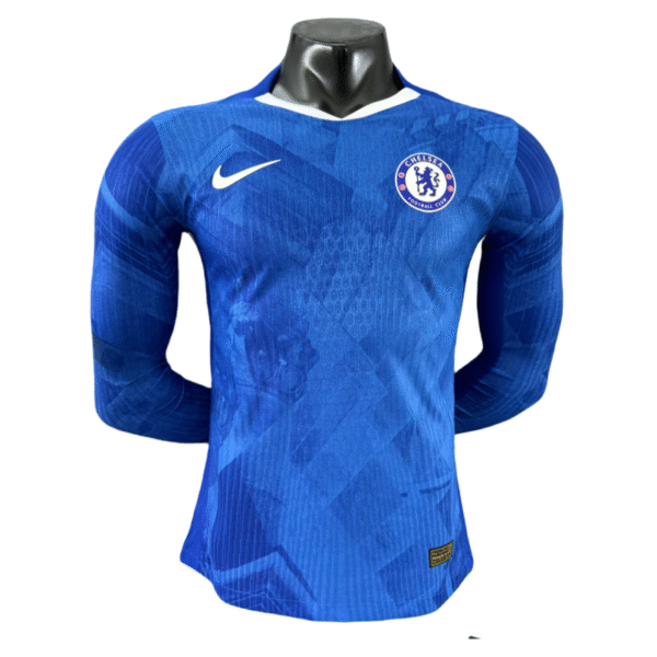 Chelsea Long Sleeve Jersey Home Football Shirt 2025-26-Player version