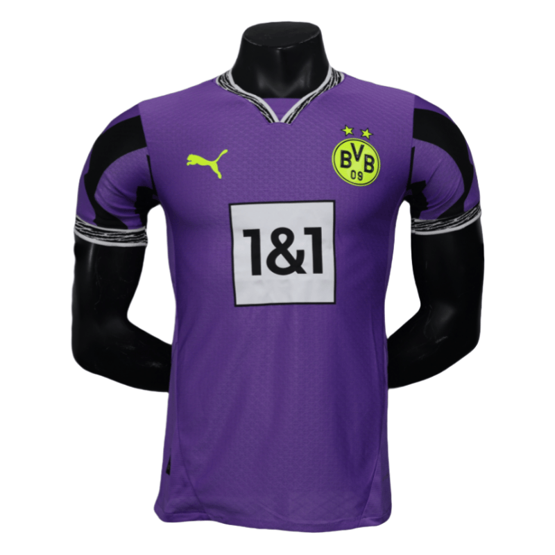 20250319234851 2025/2026 Dortmund Purple Goalkeeper Football Shirt - Image 1