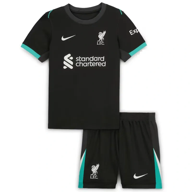 265e60f4ed 24-25 Liverpool Away Kids Kits Youth Apparels Football Jersey - Image 1
