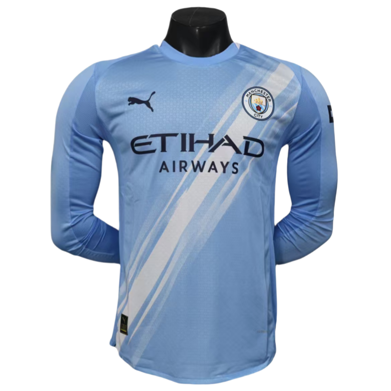 4f9d5d1d5d Manchester City Soccer Shirt Home Shirt player version Long Sleeve 2025-26 - Image 1