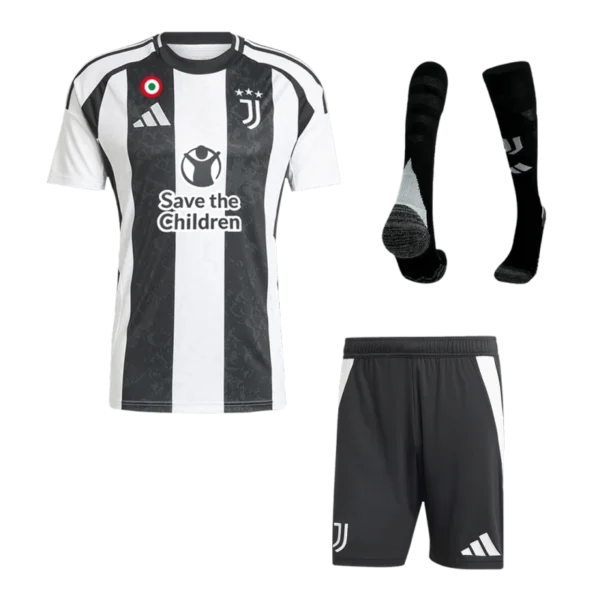 2024-25 Juventus Home Custom Full Soccer Kit -Save The Children