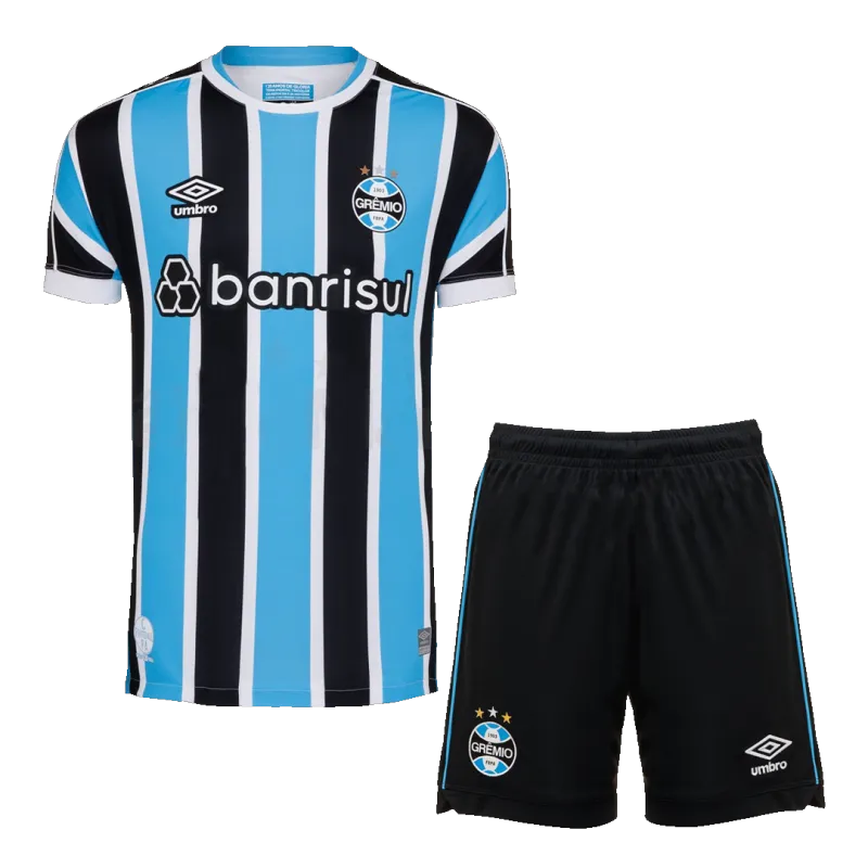 517560d64d Grêmio FBPA 2023/24 Home Jersey Kit (Shirt+Shorts) - Image 1