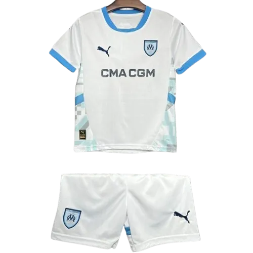 5931dafd61 24-25 Marseilles Home Soccer Kids Kit Jersey+Shorts - Image 1