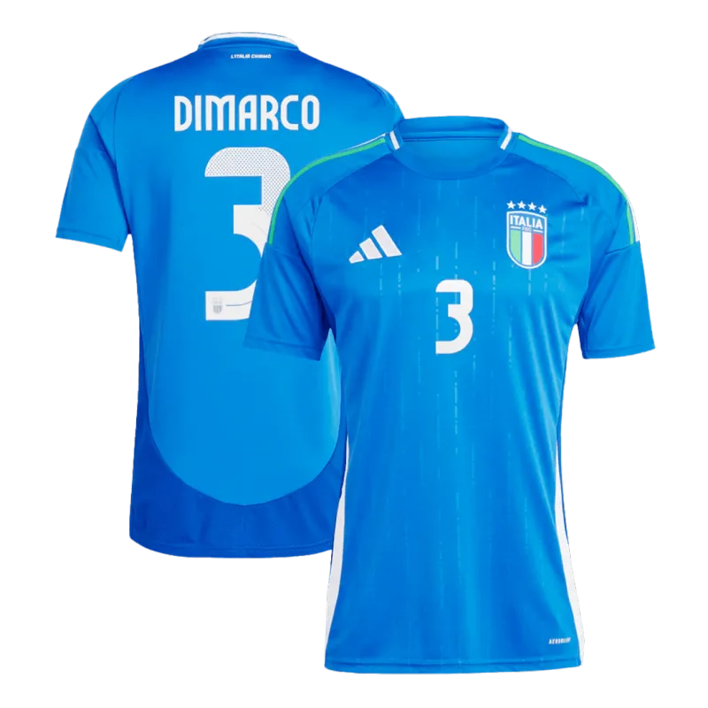 5991606219 Italy Home Jersey CHIESA #14 BARELLA #18 DIMARCO #3 EURO 2024 - Image 1
