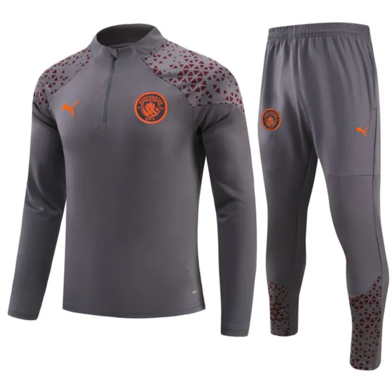 5d45ec4bd0 Kids Manchester City Zipper Sweatshirt Kit(Top+Pants) 2023/24 - Image 1