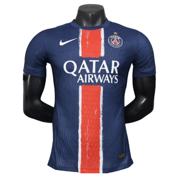 Champions of Europe Soccer Jersey PSG Home Shirt Player Version 2024-25