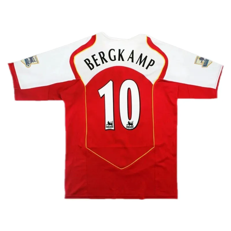 79f8fb76a4 04-05 Arsenal Henry #14 FABREGAS #15 Pires #7 Bergkamp #10 Retro Jersey Home Replica - Image 1