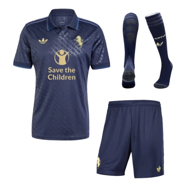 2024-25 Juventus Third Away Custom Full Soccer Kits Save The Children Sponsor