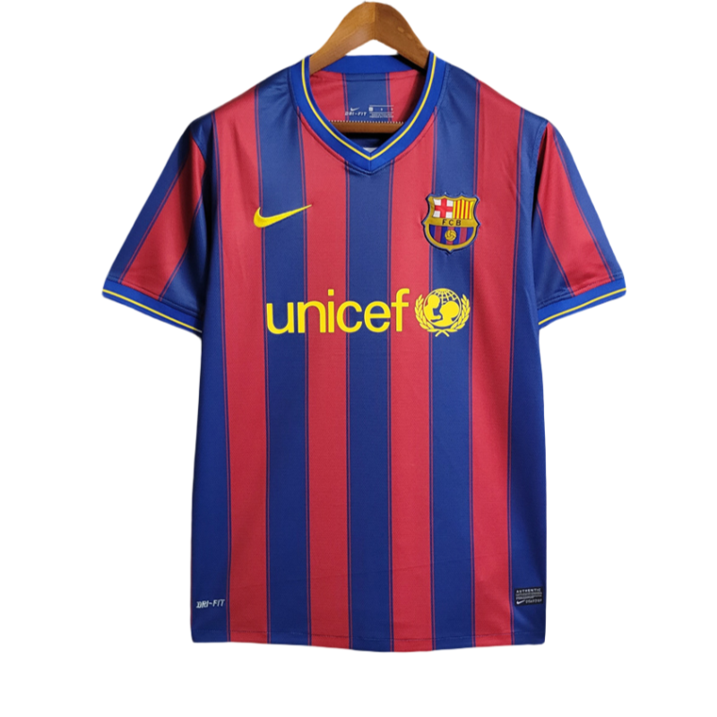 8a37167e 09-10 Barcelona MESSI Home Retro Football Jersey - Image 1