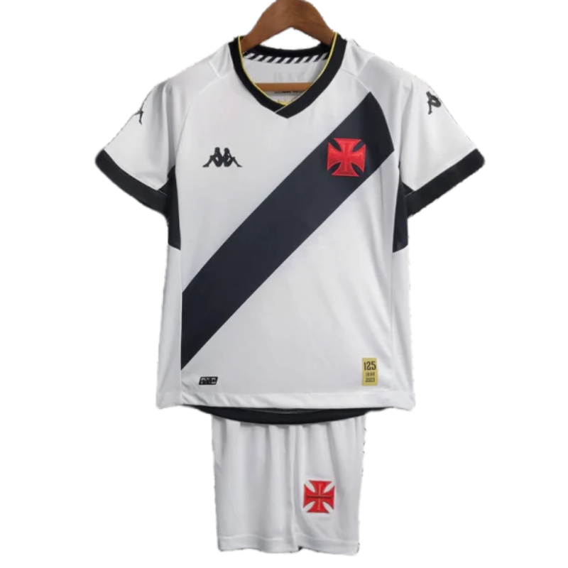 9150df2642 Vasco da Gama 23-24 Away Kids Kit Jersey+Shorts - Image 1