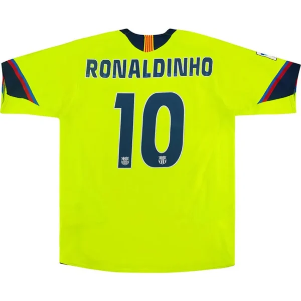 2005/06 Barcelona Ronaldinho #10 Retro Away Jersey