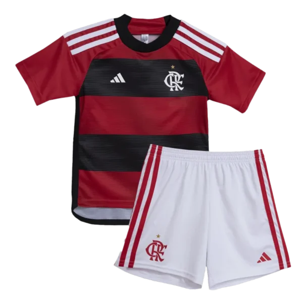 Kids CR Flamengo 2023/24 Home Jersey Kit Replica