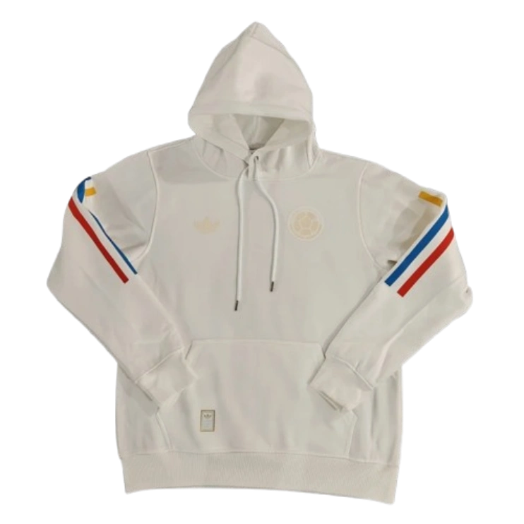 AAA-240-28 Colombia Nation 2024 100th Anniversary White Hoodie Jacket - Image 1