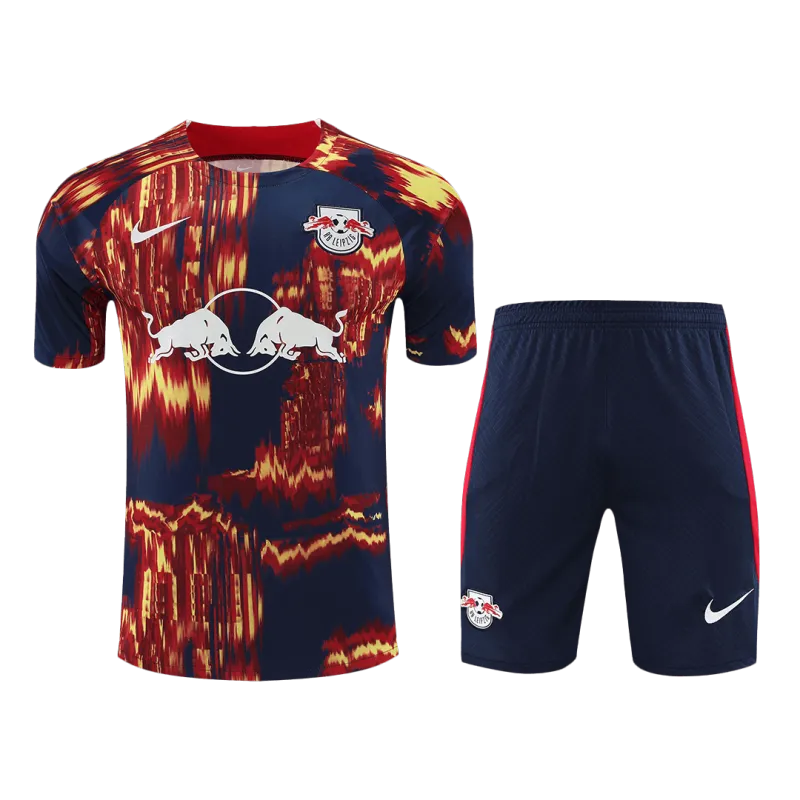 a8606a3e61 23-24 RB Leipzig Pre-Match Kit(Jersey+Shorts) - Image 1
