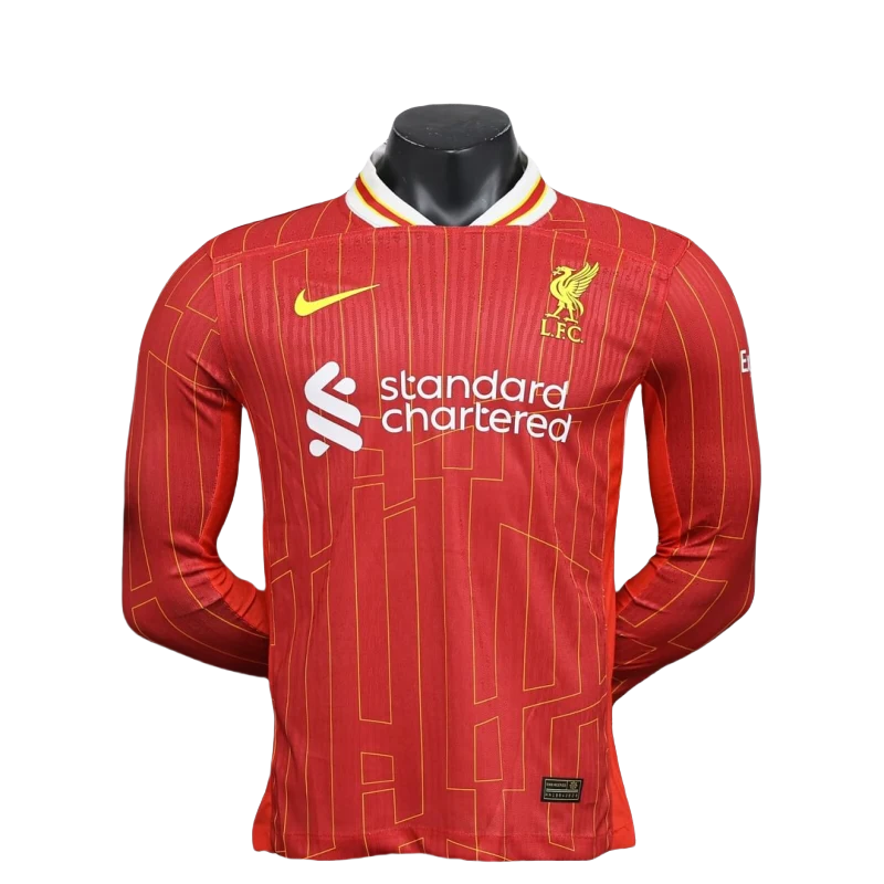 a9783dcf89 24-25 Player Version Long Sleeve Liverpool Home Football Shirt - Image 1