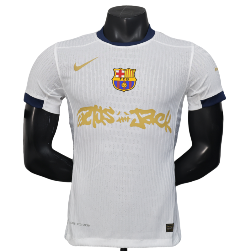 b2ec70c49a Barcelona X Travis Scott White Shirt Soccer Jersey 25-26 - Image 1