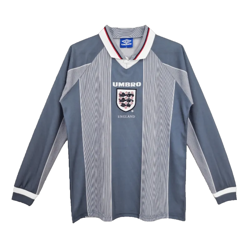 cbd2b92a6d 1996 England Retro Away Long Sleeve Jersey Replica Euro Cup - Image 1