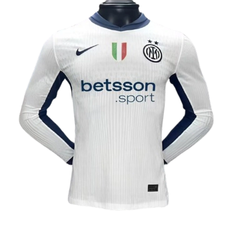 d7d7e4d80c 24-25 Inter Milan Away Long Sleeve Kit Player Version Shirt Soccer Jersey - Image 1