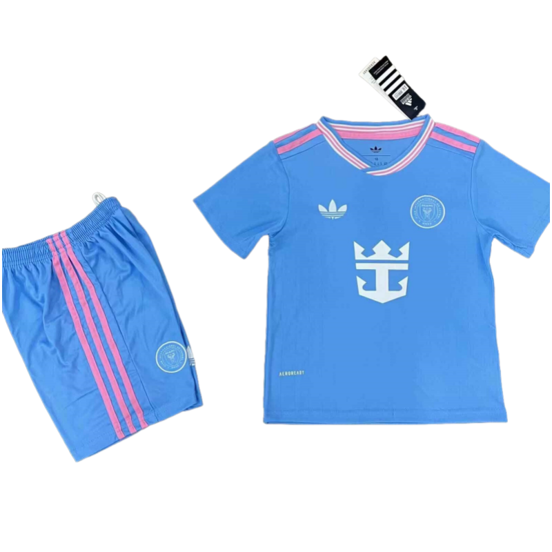 e7e69a69 Inter Miami Third Away Kids soccer jersey Kit 2025-26 - Image 1