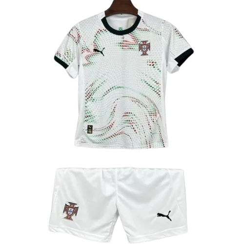 f6d7abcdbe-95 Kids Portugal Away Soccer (Jersey+Shorts) Kits 2025 - Image 1