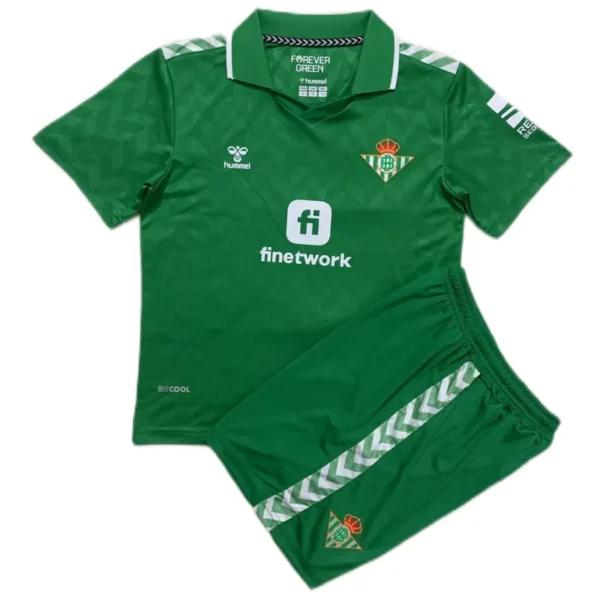 Kids Real Betis 2023/24 Away Kit Jersey+Short