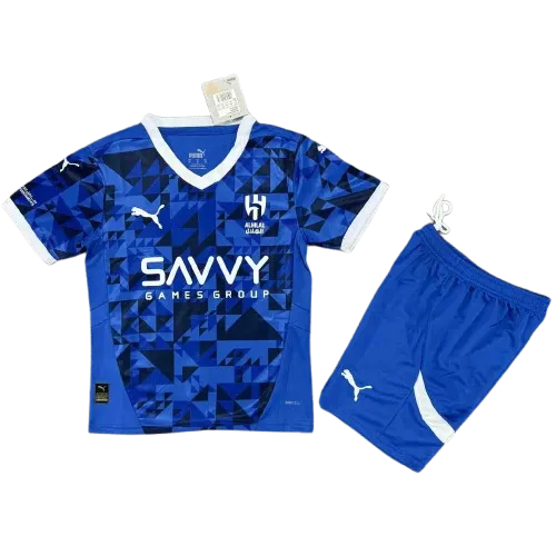 fdf5c50581 2024-25 Kids Al Hilal SFC Home Jersey(Shirt+Shorts) - Image 1