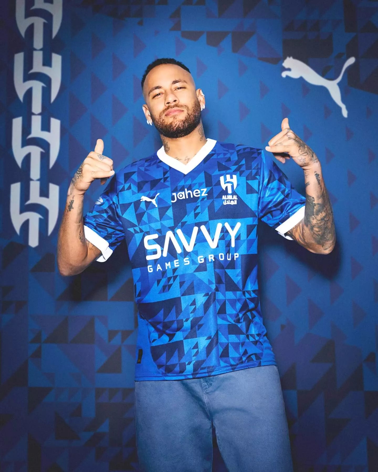 AnyConv.com__Camisa-titular-do-Al-Hilal-2024-2025-PUMA-Neymar.jpg Al Hilal 2024-25 Infantile Kit - Official Puma - Image 1