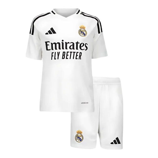 Set - Kids Real Madrid 2024/25 Home - #9 MBAPPÉ - Tamanho 20 (4 - 5 anos)