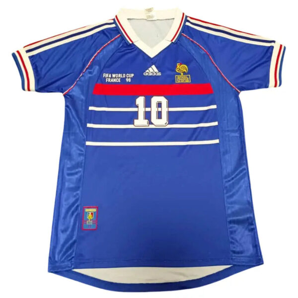 Jersey France 1998 Home #10 ZIDANE - Tamanho G (L)