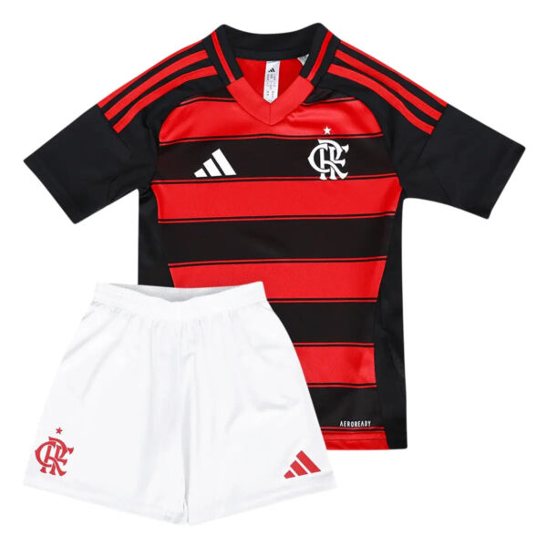 Flamengo 2025 Home - Kit - Kids - Tamanho 24 (8-9 anos)