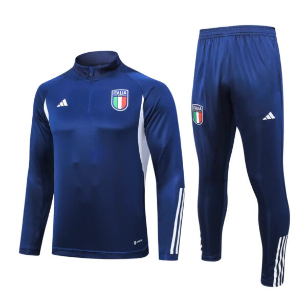 Conjunto de Treino Manga Longa Meio-Zíper Italy 2023 Tiro
