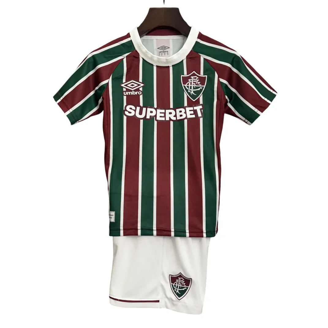 Fluminense2025-InfantilMeuCamisa10_3.jpg Fluminense 2024-25 Home Infantile Kit - Official Adidas - Image 1