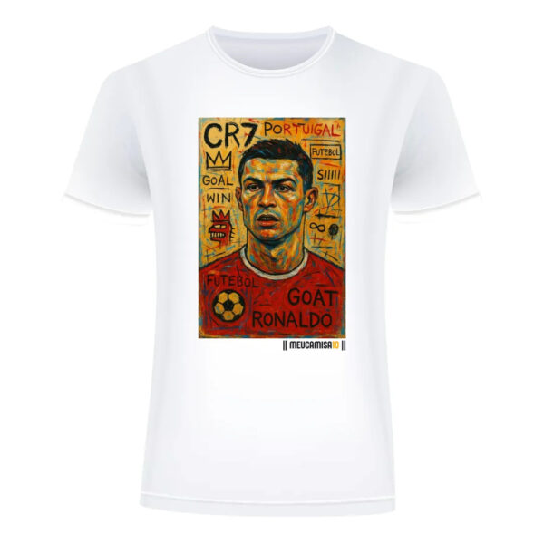 T-Shirt MC10 Copa CR7 Arte 100% Algodão 30.1