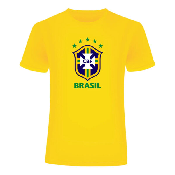 T-Shirt MC10 Copa Confederação Brazileira Amarelo 100% Algodão 30.1