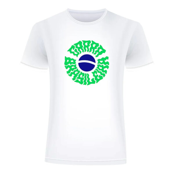 T-Shirt MC10 Copa Garra Brazileira Branca 100% Algodão 30.1