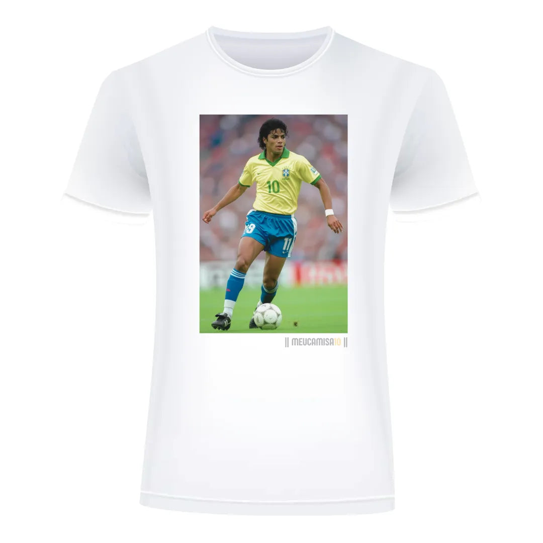 MEUCAMISA10_MJ_BR-1.jpg T-Shirt MC10 Brazil Michael Brazileiro Branca 100% Algodão 30.1 - Image 1