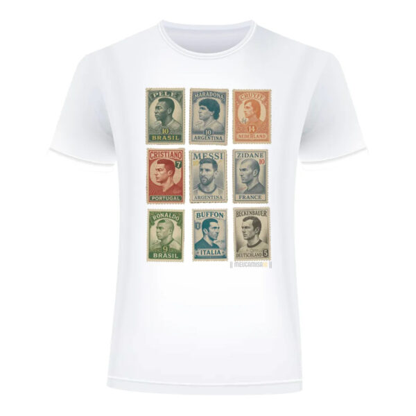 T-Shirt MC10 Copa Selo Lendas 100% Algodão 30.1