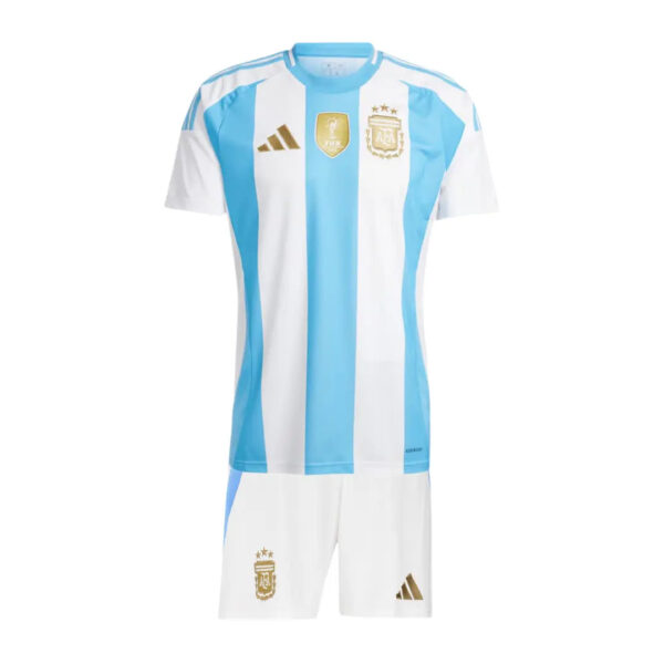Conjunto - Kids National Team Argentina 2024/25 Home - #10 MESSI - Tamanho 20 (4-5 anos)